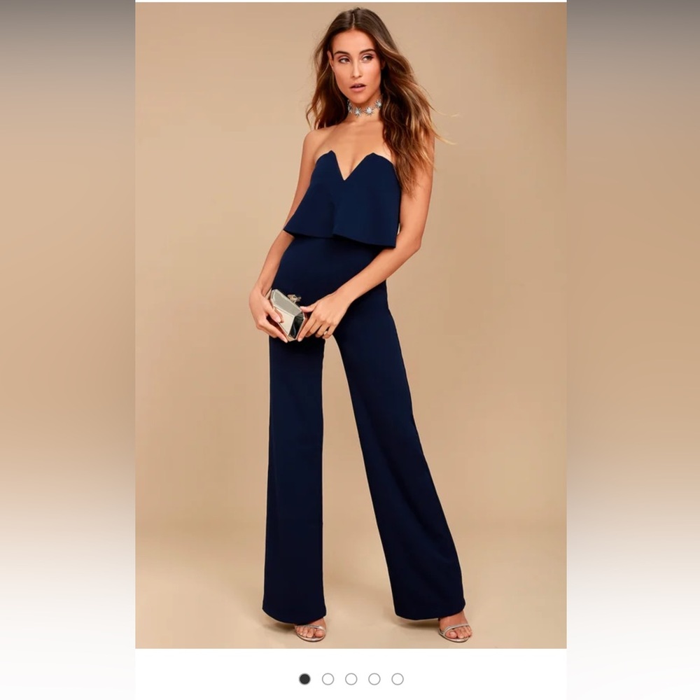 Lulus Power of Love Strapless Jumpsuit